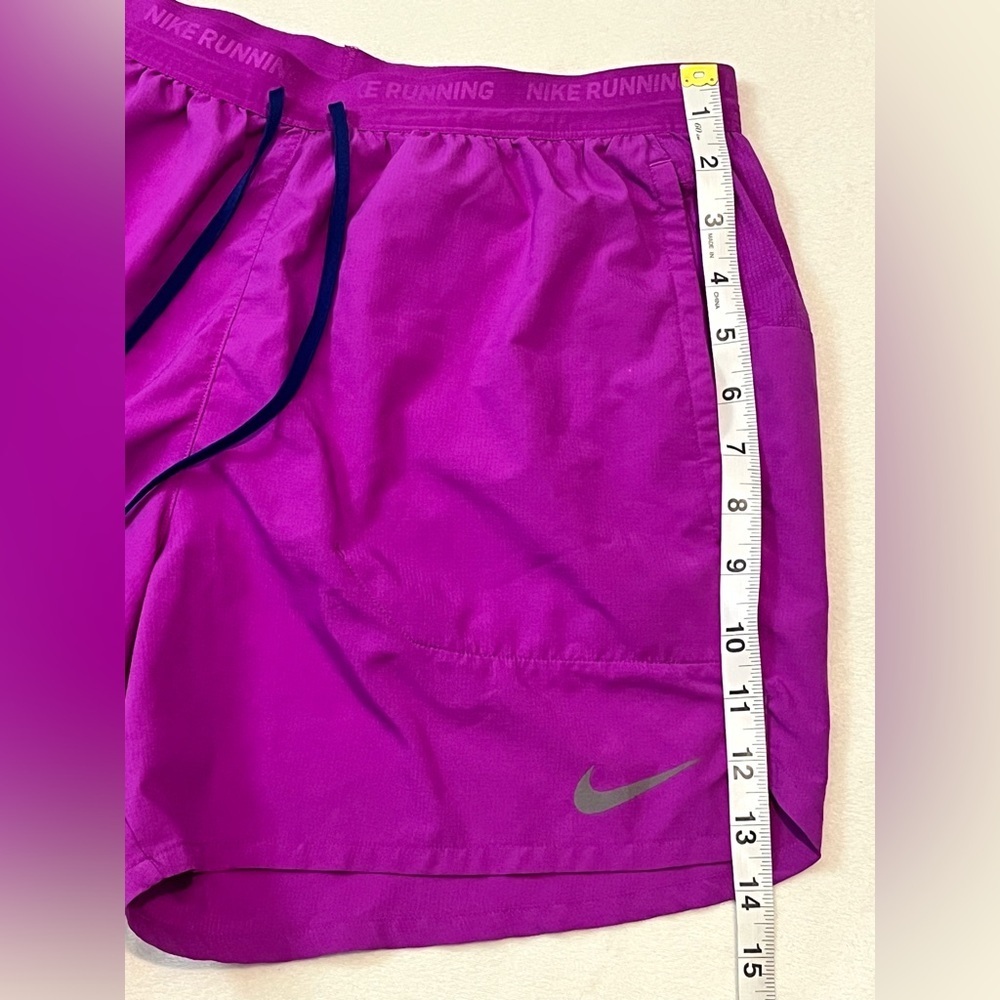 Nike Dri-Fit Women’s Fuchsia Athletic Running Drawstring Shorts Size Medium - Picture 7 of 16